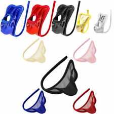 Mens See Through C-string Panties T-back Thong Pouch Briefs Underwear Underpants