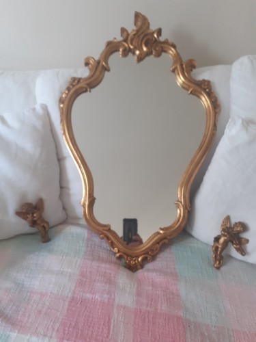 Miroir doré avec anges - doré, 2
