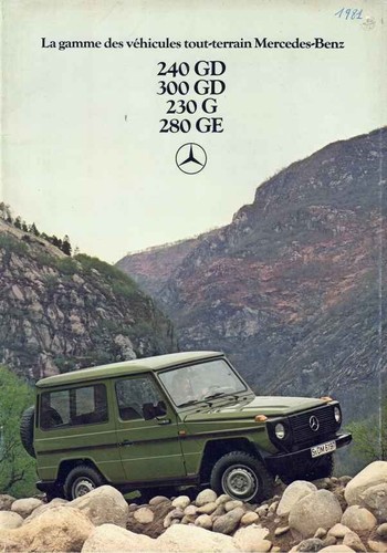 Catalogue brochure mercedes - brochure, g