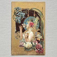 ANTIQUE ORIGINAL Louis Theophile Hingre PARFUMERIE VIOLET FRENCH AD Art Nouveau