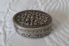 old silver pill box 40 gr