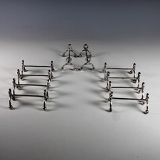Vintage French Silverplate Knot Knife Rests Porte-Couteau set of 12
