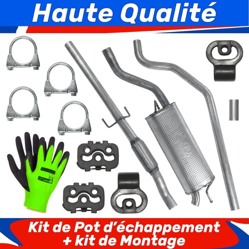 Kit pot échappement pour - de,