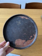 PLATEAU ROND BOIS LAQUÉ