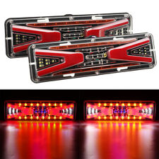 2X 56 LED Feux Arrière Freinage Stop Clignotant Pour Camion Remorque 12V/24V