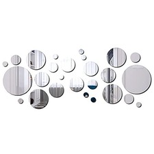 32 Pièces Miroir Murale Rond
