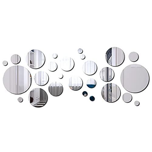 Pièces miroir murale rond - pièces,