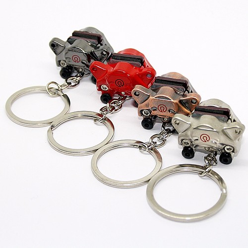 Voiture porte clés - porte-clés, chrome