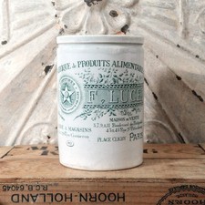 Rare pot à confitures « F