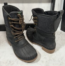 Kamik Made In CANADA Waterproof Sienna Heat-MX Gray/Black/Tan Boot, Size 10, NEW