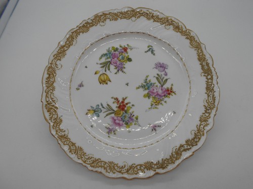 Assiette bordure or - ),