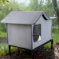 Niche extérieure isolée pour chat ou chien, lit-grotte, tente, abri pour