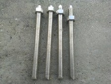 4 x tige filetée inox a4 15cm pour scellement chimique avec écrou gamme pro