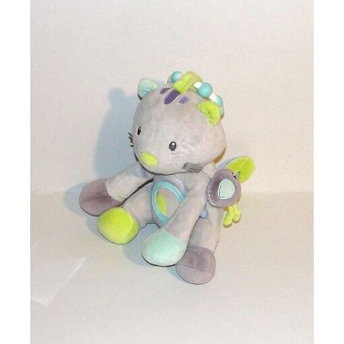 Doudou chat mauve clair - chat,