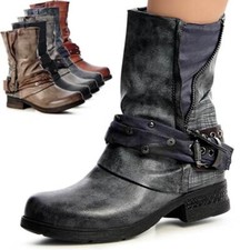 Bottes Biker Pour Femmes À