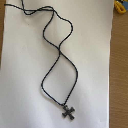 Collier croix viking - collier, corde