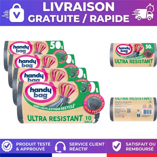 Sacs poubelle 50l handy - poubelle,