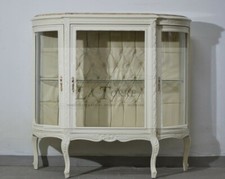 Vitrine Luigi XV Baroque Marbre Armoire en Verre Faux Champagne Swarovski