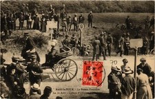 Old postcard AK MARS-la-TOUR Le Poteau Frontiere Group of German Officers (864816)