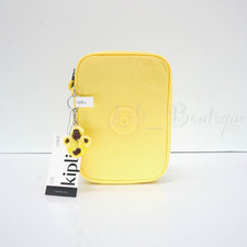 Kipling 100 Pens Case Pencil Accessory Box Polyamide AC3657 Buttery Sun NWT $54