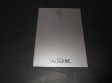 Brochure de vente originale ROLLS ROYCE ET BENTLEY SILVER SPIRIT 1981
