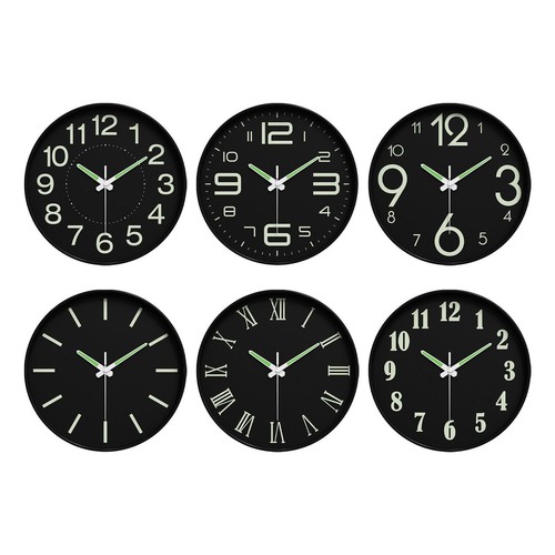 Horloge murale phosphorescente