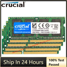CRUCIAL DDR3L 8GB 16GB 32GB 1600 1333 1066 MHz Laptop Memory RAM SODIMM 204-Pins