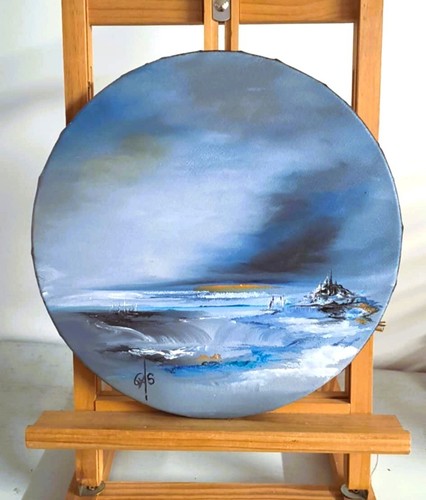 Tableau huile abstrait - huile,