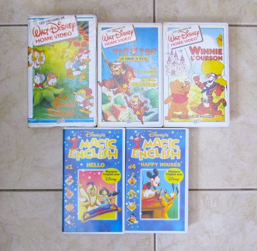 Lot cassettes k7 vidéo - lot, 5