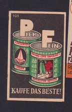 Old Matching Tag Germany BN186298 Coffee