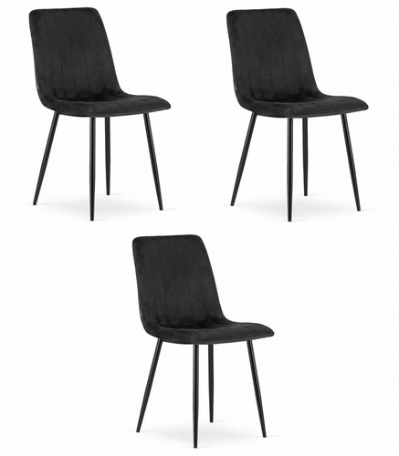 Fauteuil lava velours - -, noir