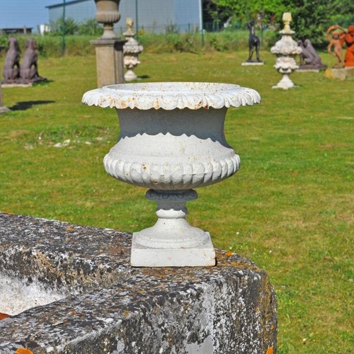 Vase médicis fonte blanc - fonte,