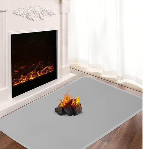 Tapis cheminée anti feu - tapis,