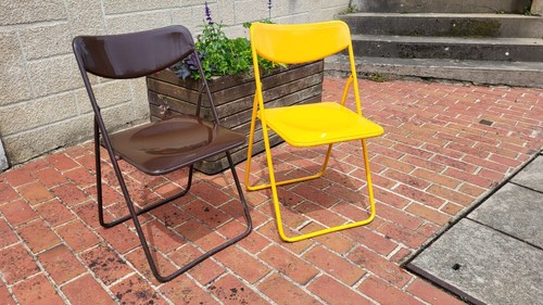 Paire chaises pliantes des - chaises,