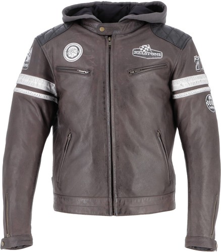 Veste cuir moto helstons - de,