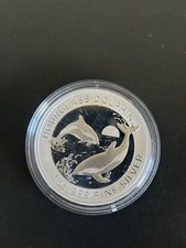 2024 Australian $1 Hourglass DOLPHIN 1oz .999 Silver Bullion Coin Dollar