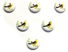 LOT 6 BOUTONS BOIS : rond