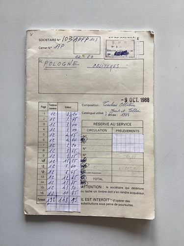 Carnet choix timbre pologne - carnet, À