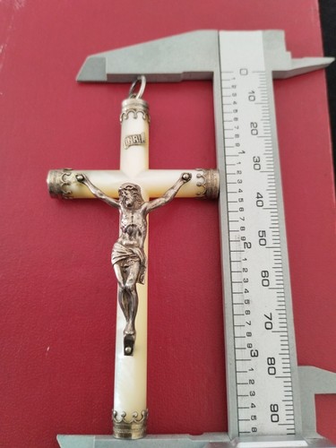 Grand pendentif croix argent - grand,