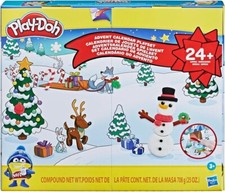 Play-Doh Calendrier de l'Avent, tapis d'activité, de 24 surprises, 24 pots de...