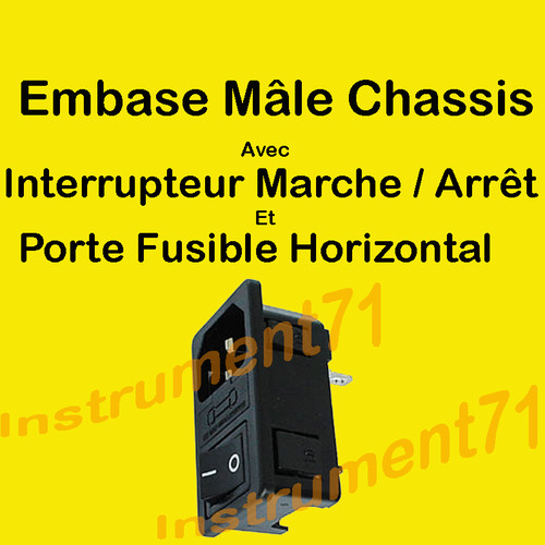 Embase male clipsable pour - embase,