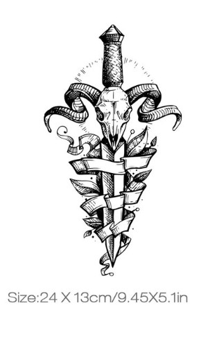 Patch crane baphomet sur - de,