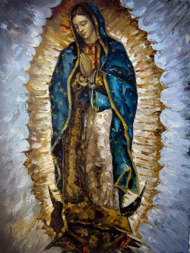 Tableau portrait vierge - tableau,