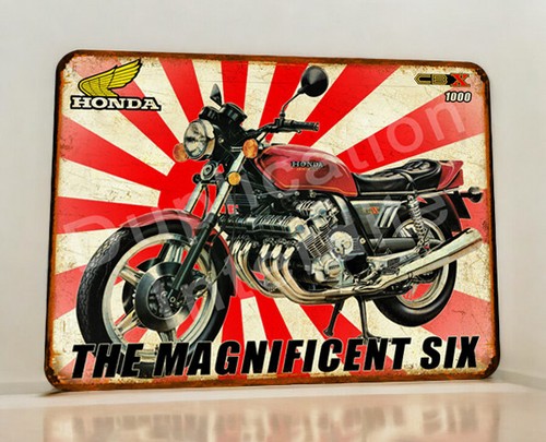 Plaque métal vintage honda - plaque,