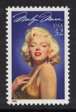 Scott 2967- Marilyn Monroe, Legends of Hollywood- MNH 1995- 32c mint unused