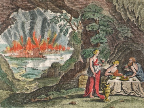 1798 rare watercolor engraving - rare,