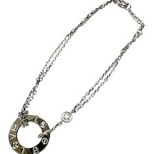 Bracelet CARTIER Diamond (2PD) Love circle K18WG or blanc 4,6g 6,9" femme