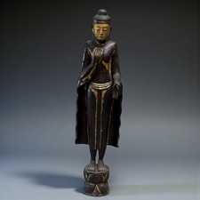 Grand Bouddha birman en teck