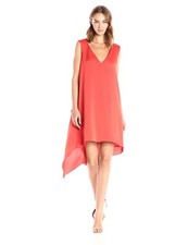 BCBGMax Azria Women's Shana Woven Cascade Dress size  X-Small  msrp $228