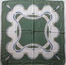 -Foulard MUST DE CARTIER 100% soie vintage Scarf 82 x 83 cm